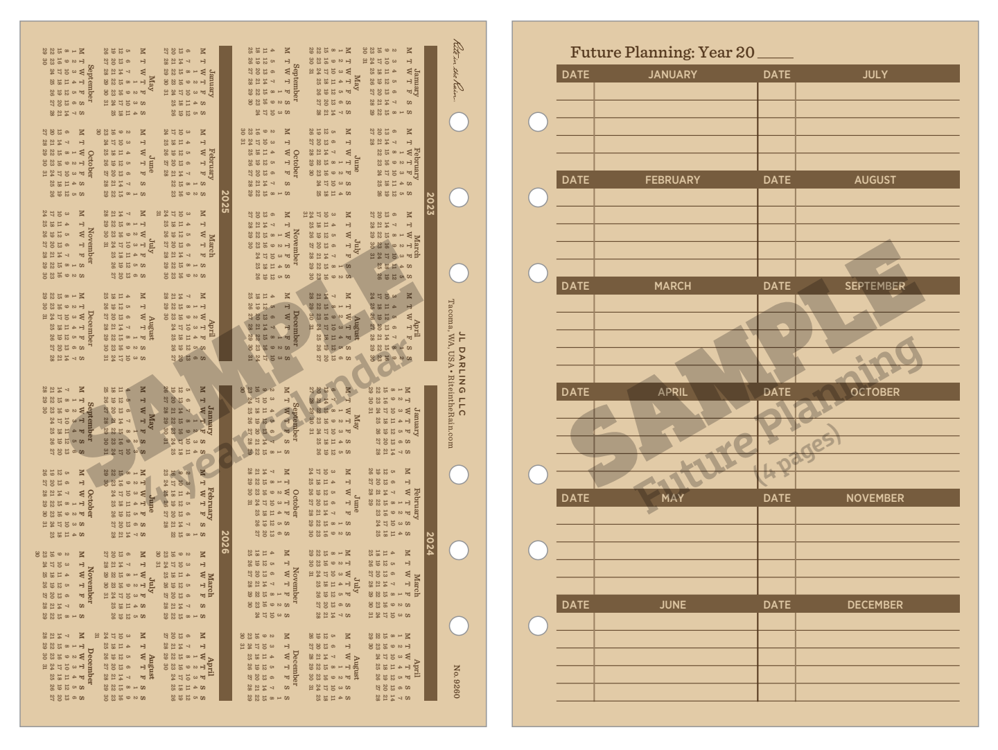 Rite in the Rain 防水紙 - 完整計劃本套件/Complete Planner Kit